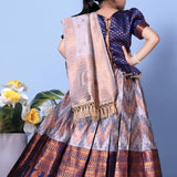 Traditional Zig Zag Kids Lehenga