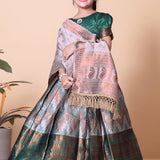 Traditional Zig Zag Kids Lehenga