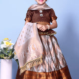 Traditional Zig Zag Kids Lehenga