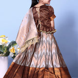 Traditional Zig Zag Kids Lehenga