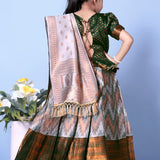 Traditional Zig Zag Kids Lehenga
