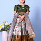 Traditional Zig Zag Kids Lehenga