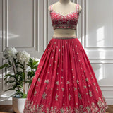 Premium Embroidered Tometo Pink Lehenga