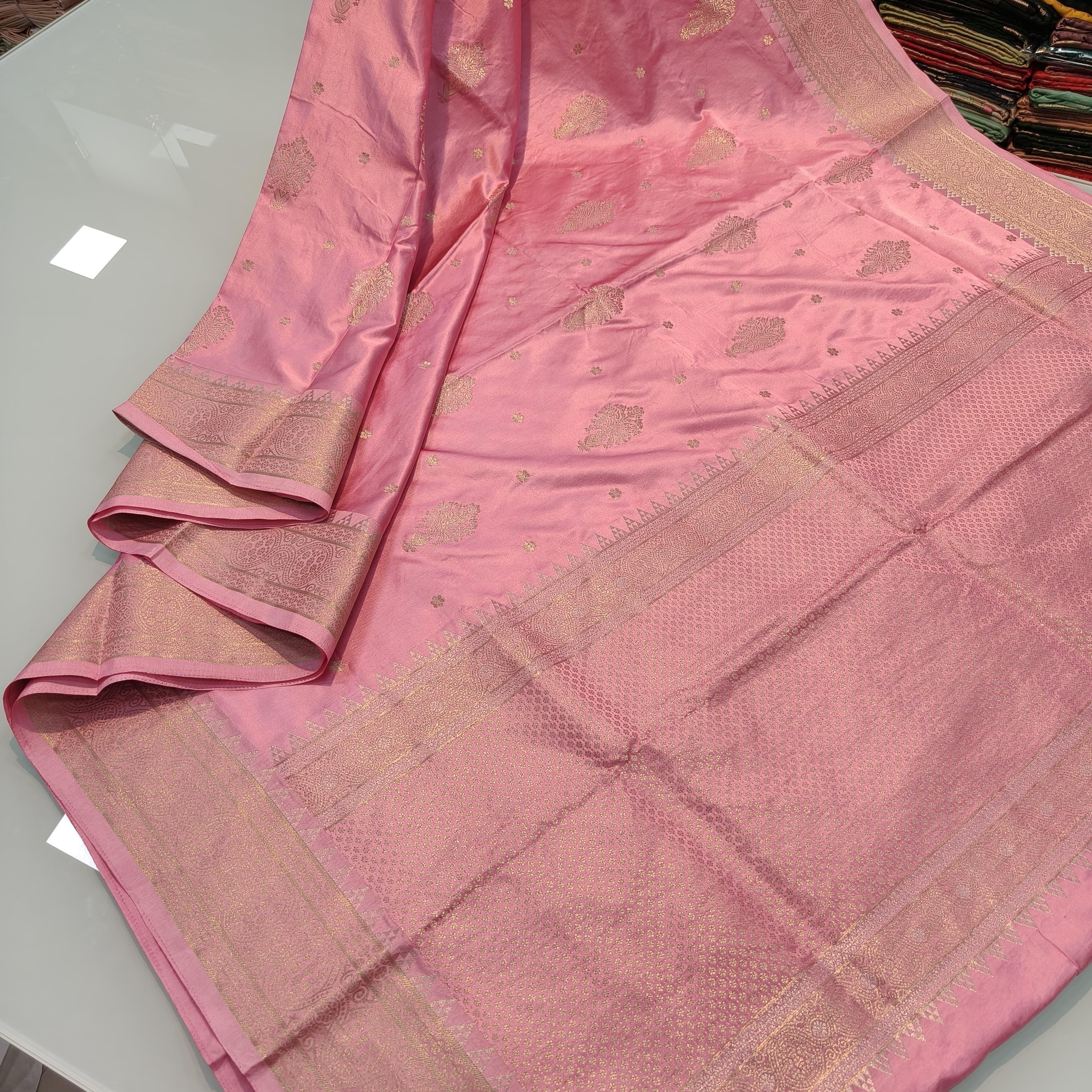 Pure Banarasi Gold Silk Saree