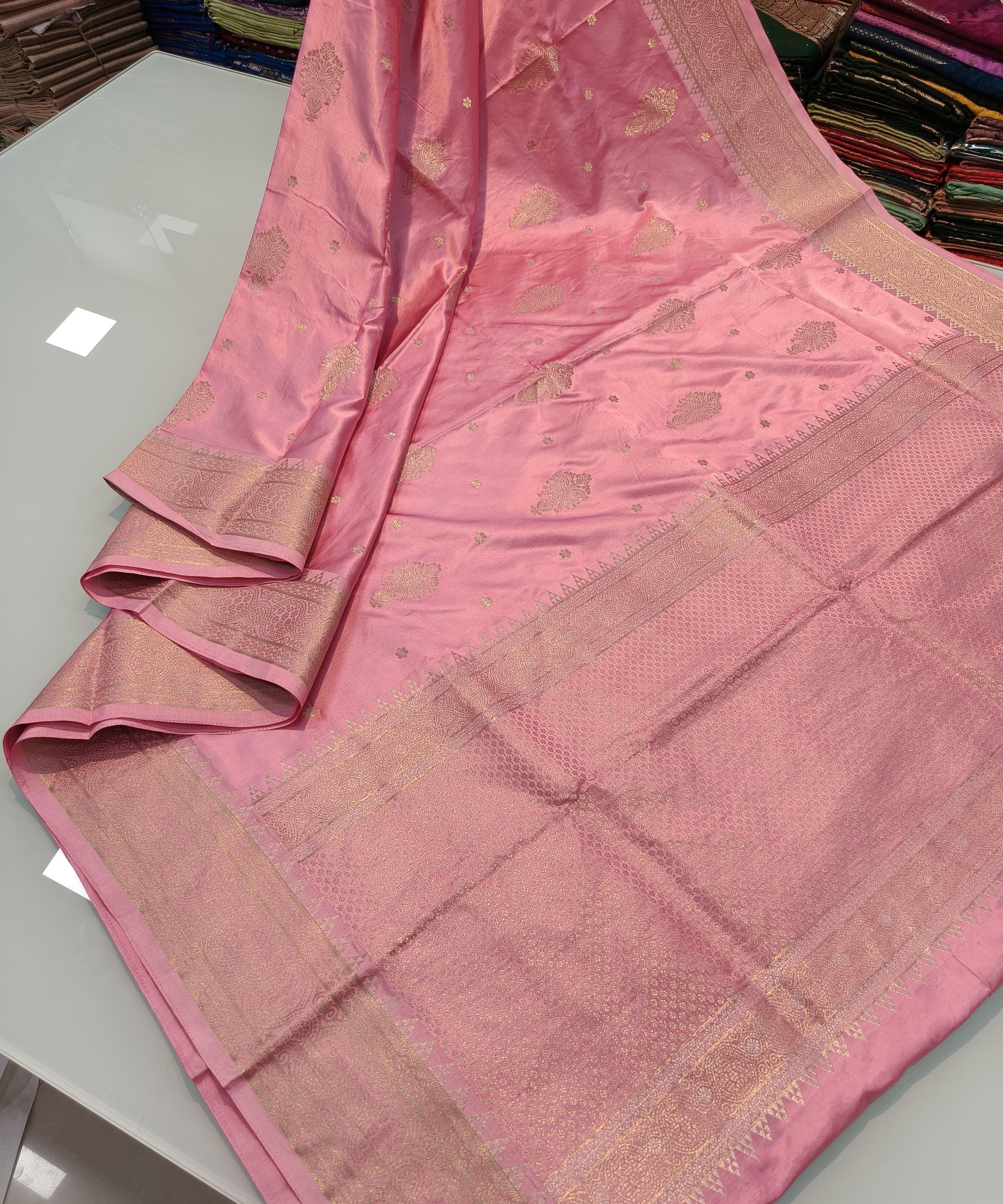 Pure Banarasi Gold Silk Saree