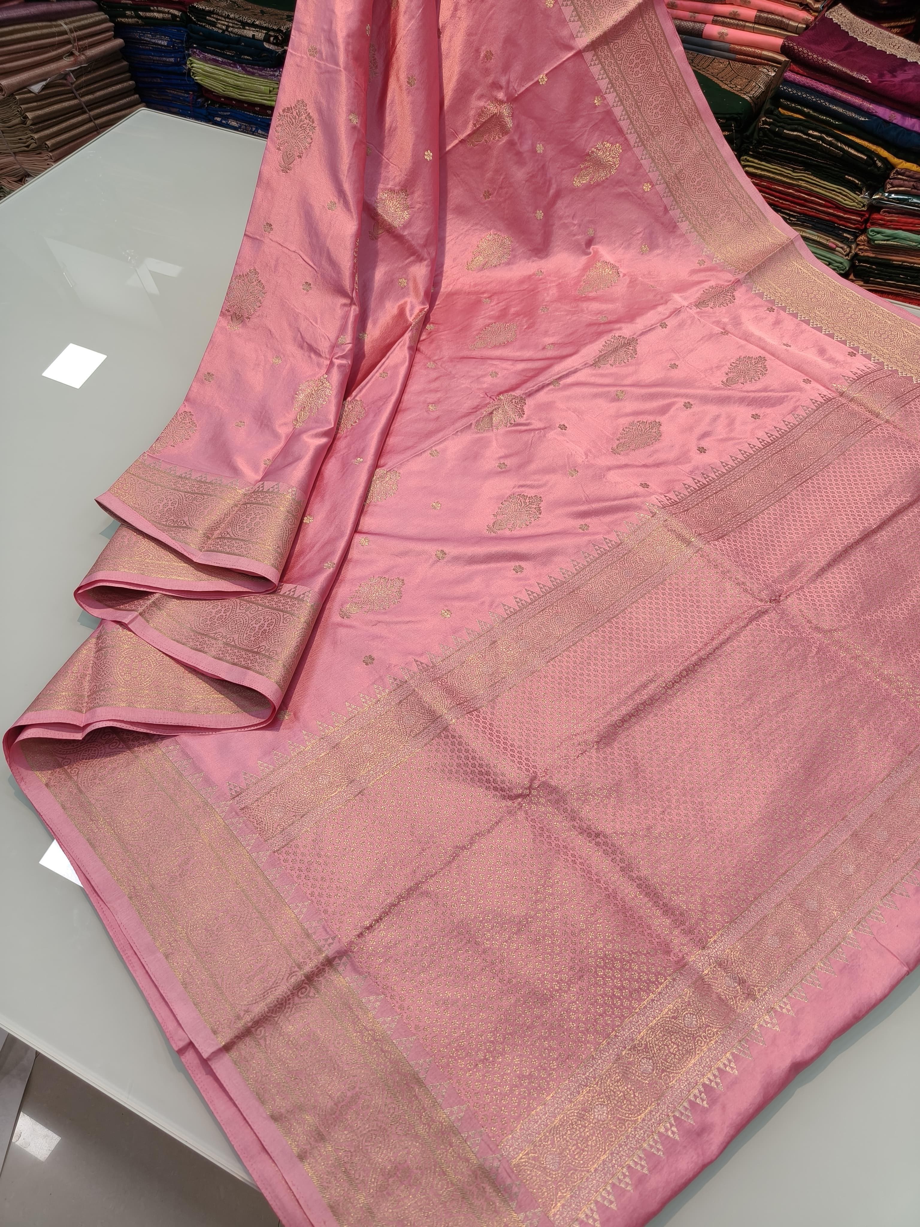 Pure Banarasi Gold Silk Saree