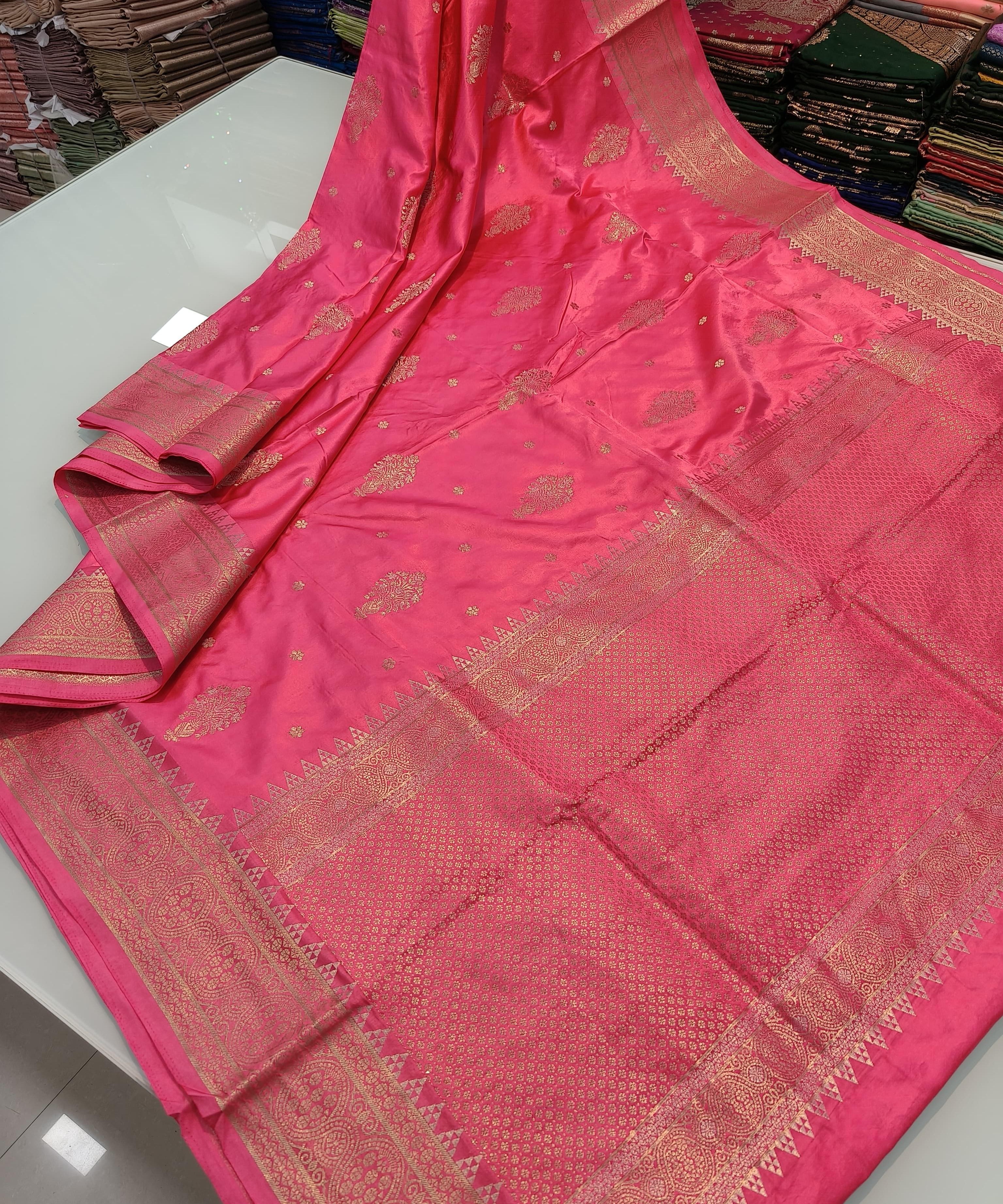 Pure Banarasi Gold Silk Saree