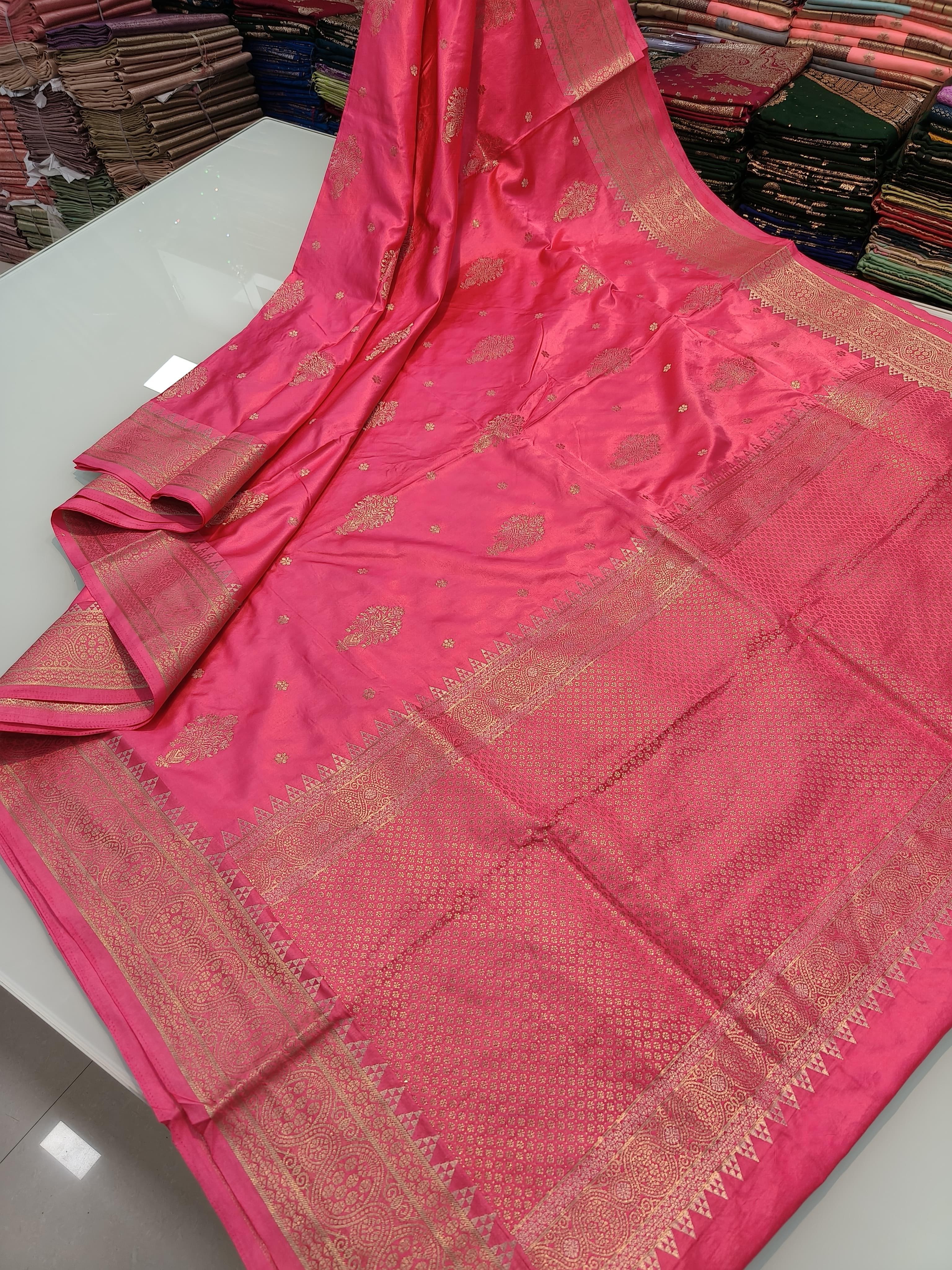 Pure Banarasi Gold Silk Saree