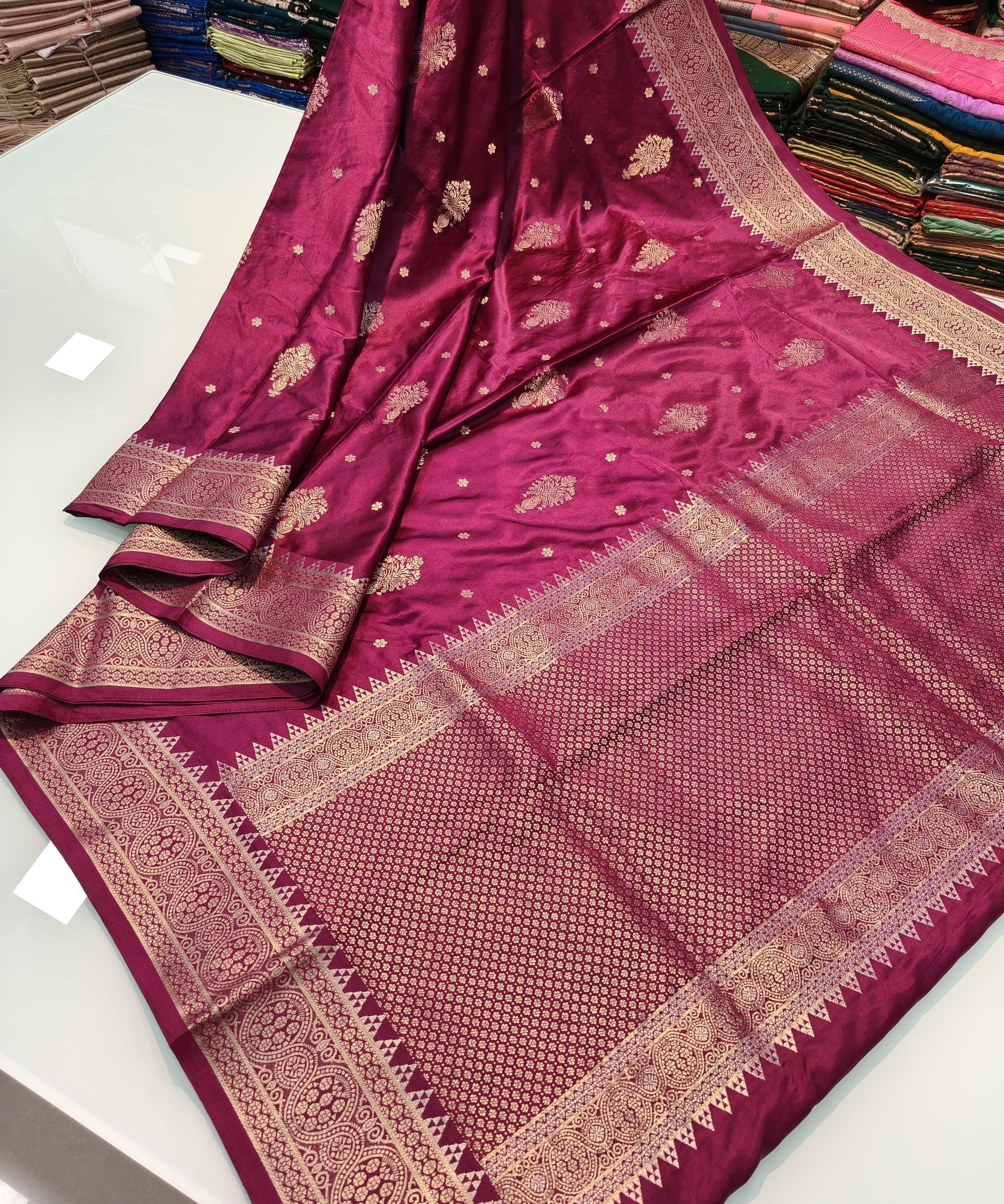Pure Banarasi Gold Silk Saree