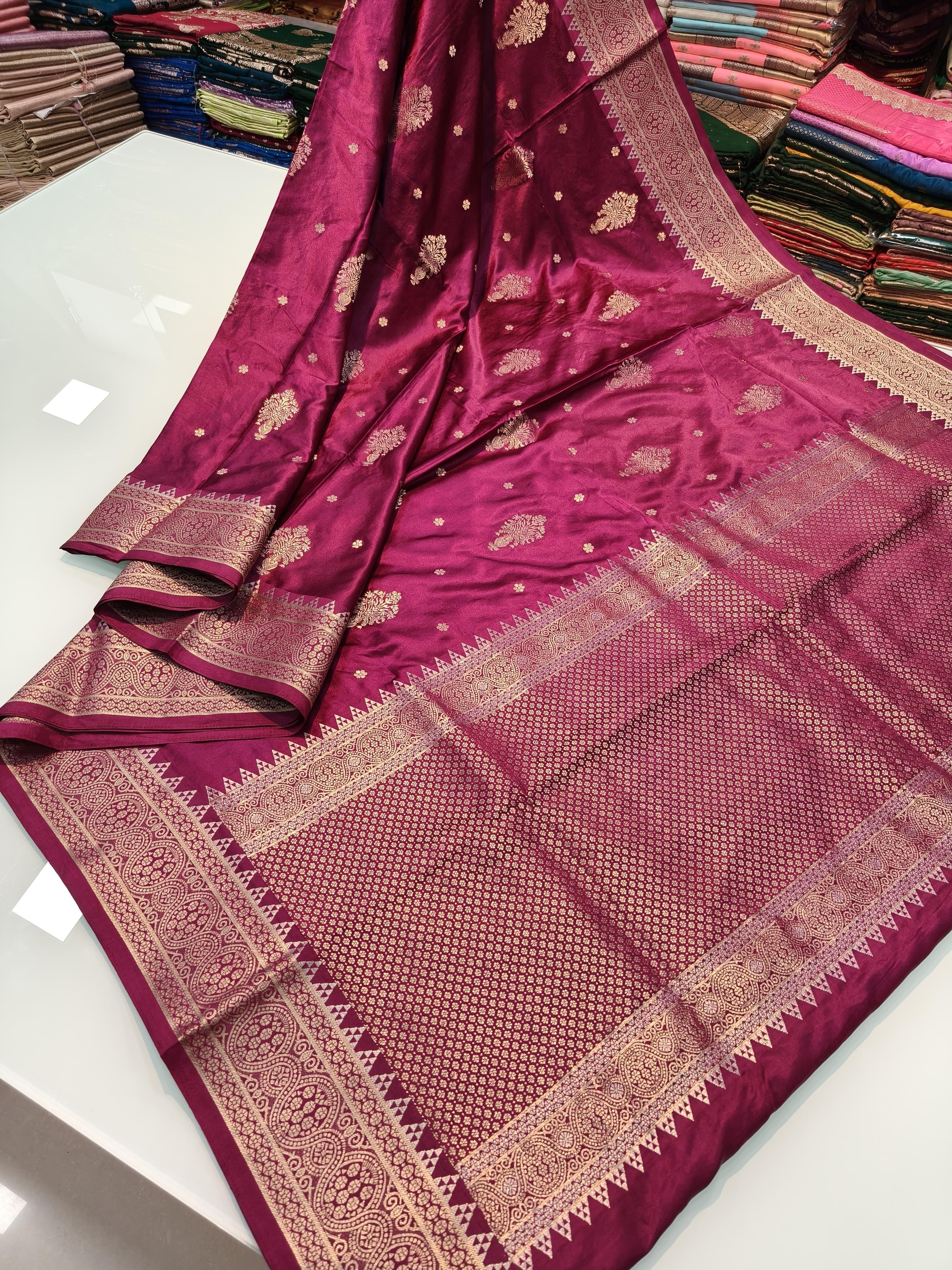 Pure Banarasi Gold Silk Saree