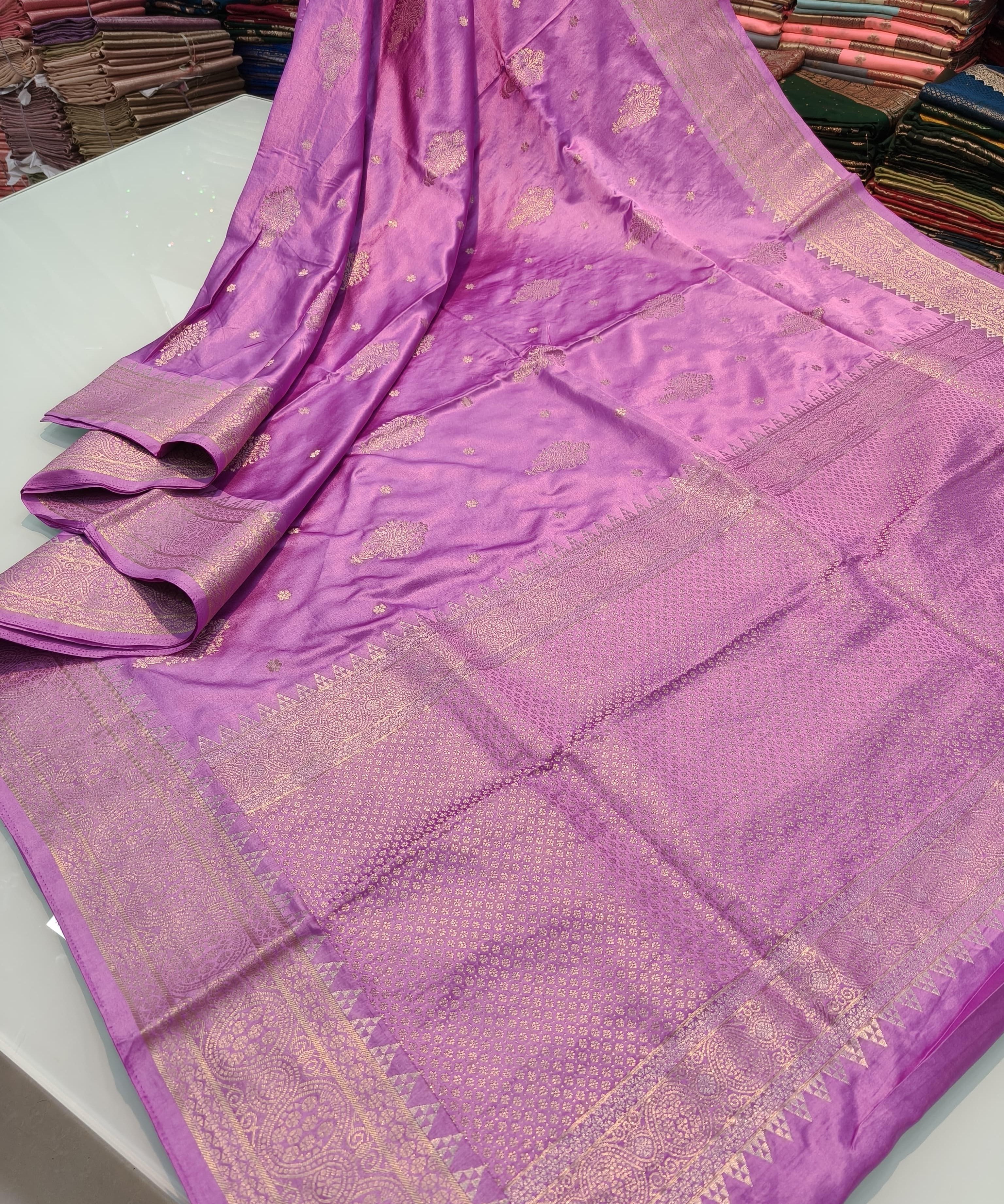 Pure Banarasi Gold Silk Saree