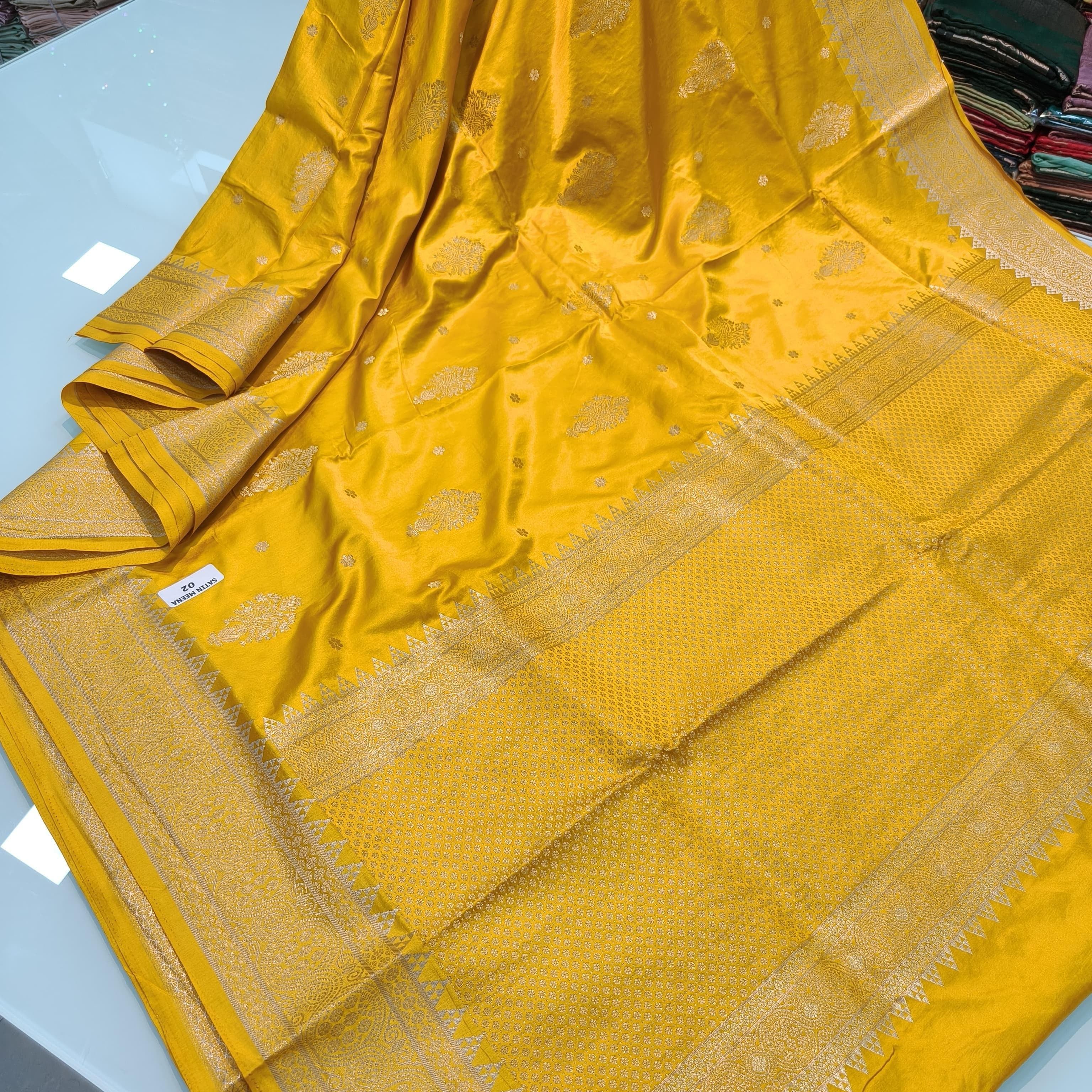 Pure Banarasi Gold Silk Saree