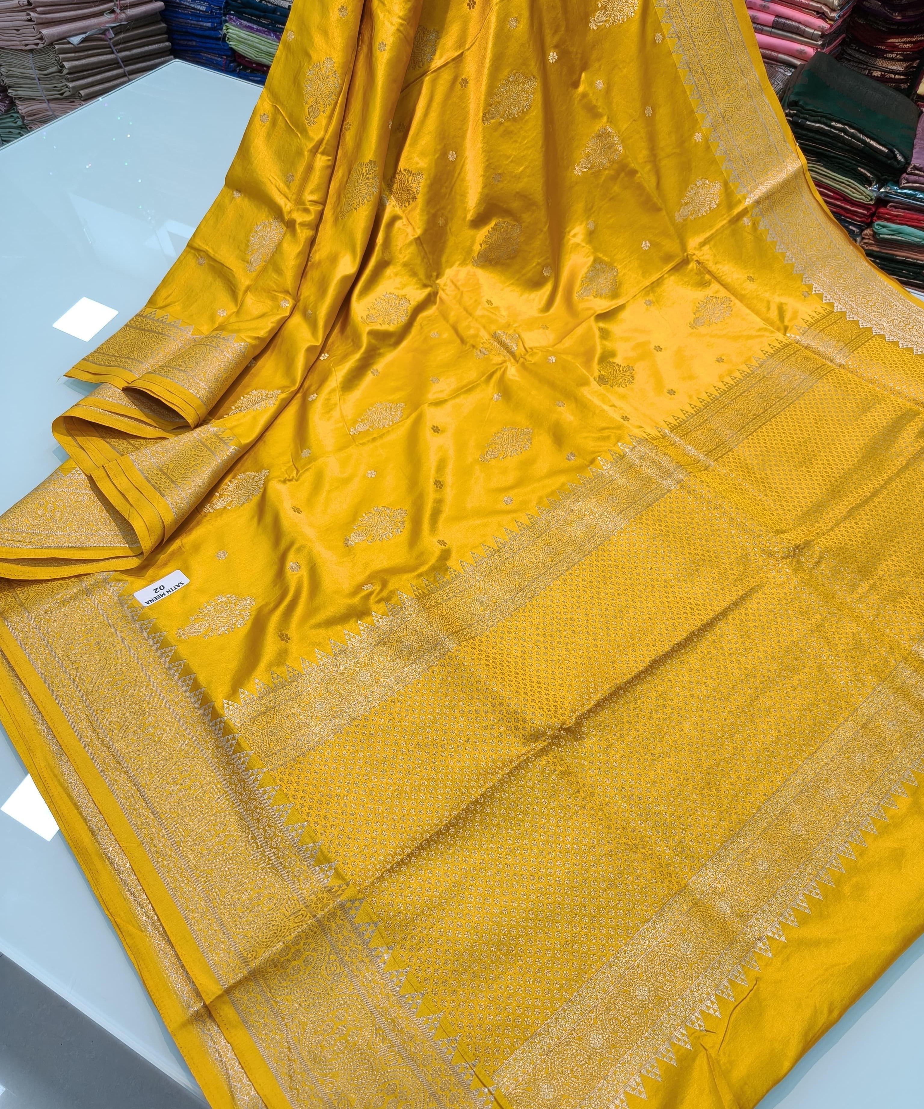 Pure Banarasi Gold Silk Saree