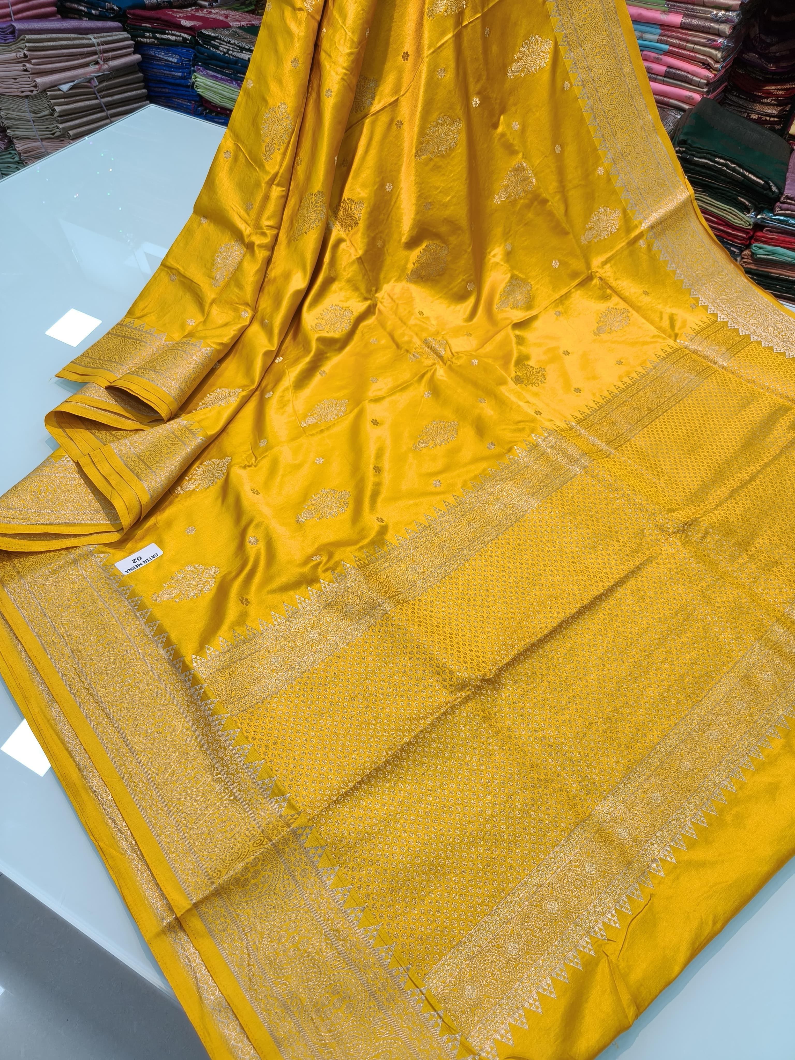 Pure Banarasi Gold Silk Saree