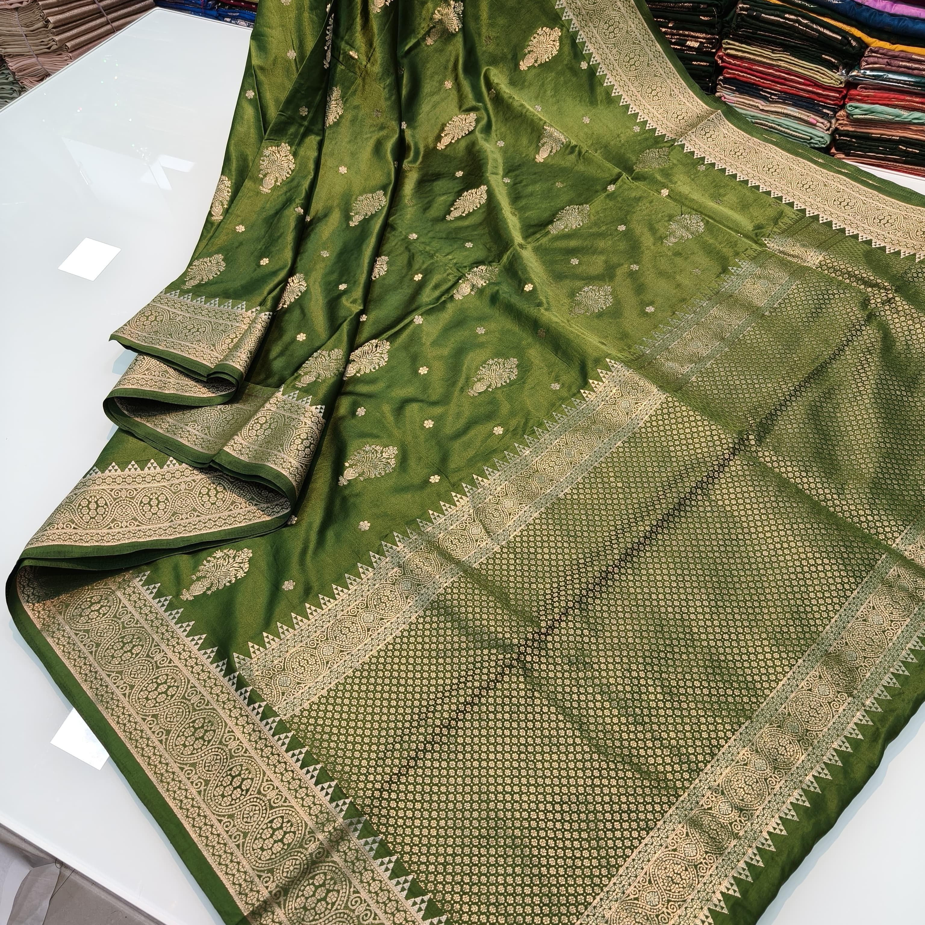 Pure Banarasi Gold Silk Saree