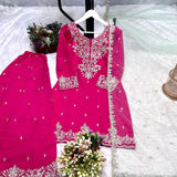 Light Pink Beautiful Kurti Plazzo