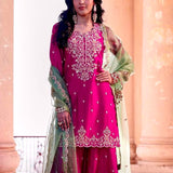 Light Pink Beautiful Kurti Plazzo