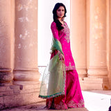 Light Pink Beautiful Kurti Plazzo