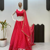 Festive Bandhej Georgette Lehenga