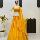 Festive Bandhej Georgette Lehenga