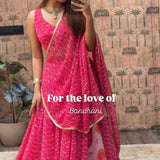 Festive Bandhej Georgette Lehenga