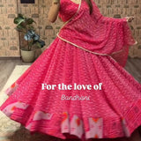Festive Bandhej Georgette Lehenga