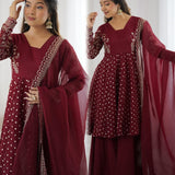 Stunning Crunchy Flared Suit