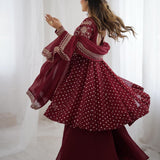 Stunning Crunchy Flared Suit