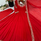 Classy Faux Georgette Anarkali Gown