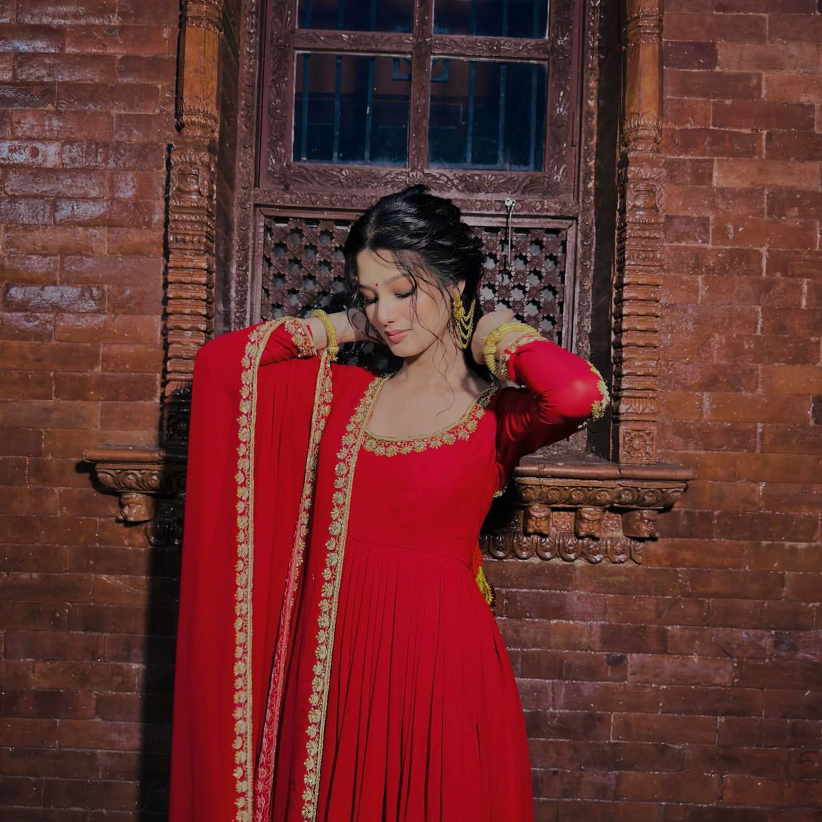 Classy Faux Georgette Anarkali Gown