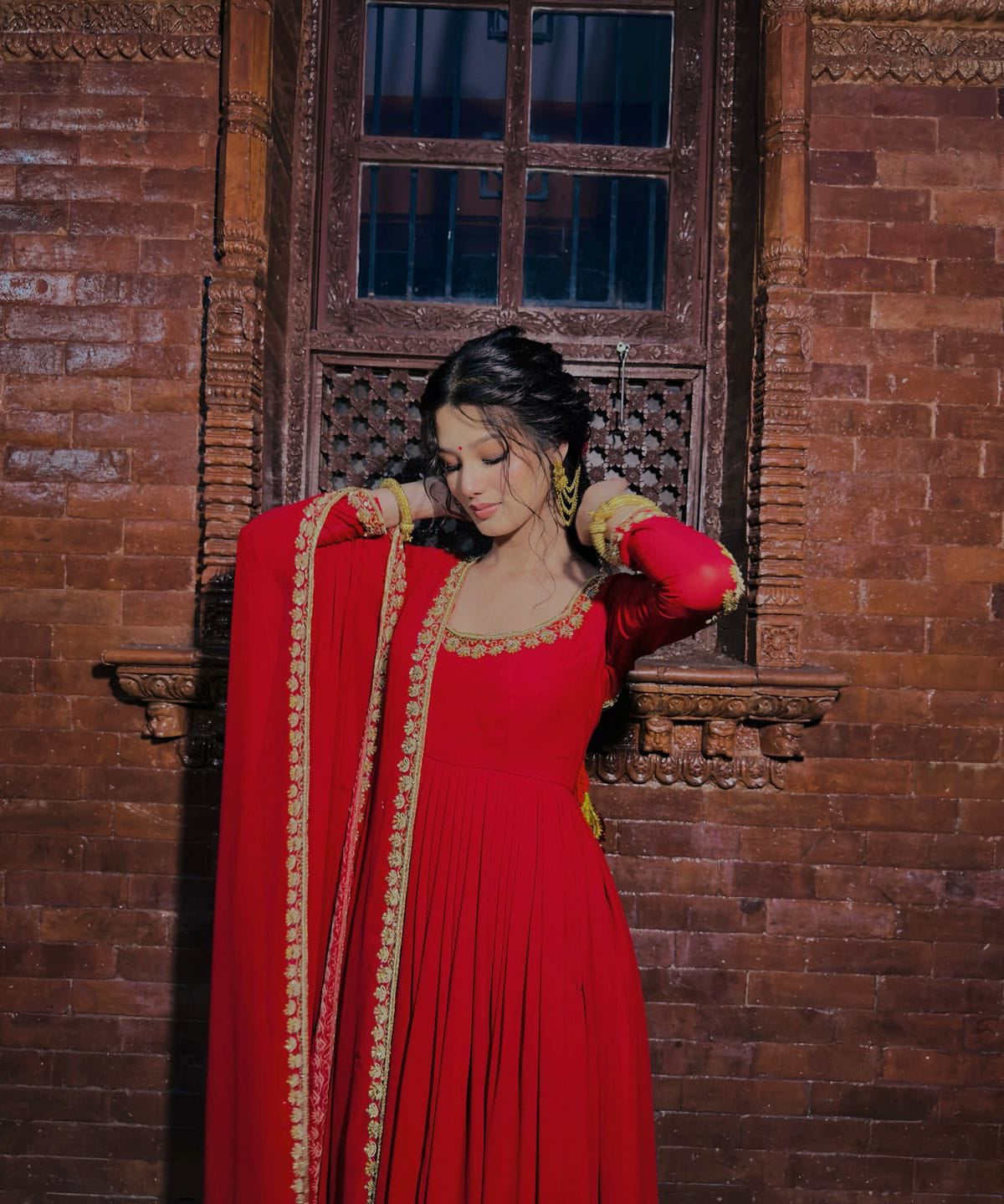 Classy Faux Georgette Anarkali Gown