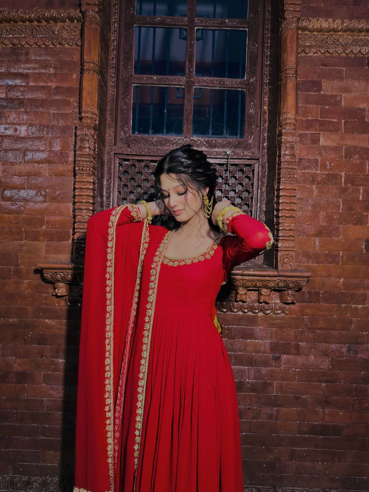 Classy Faux Georgette Anarkali Gown