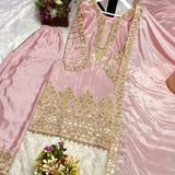 Elegance Peach Pakistani Suit