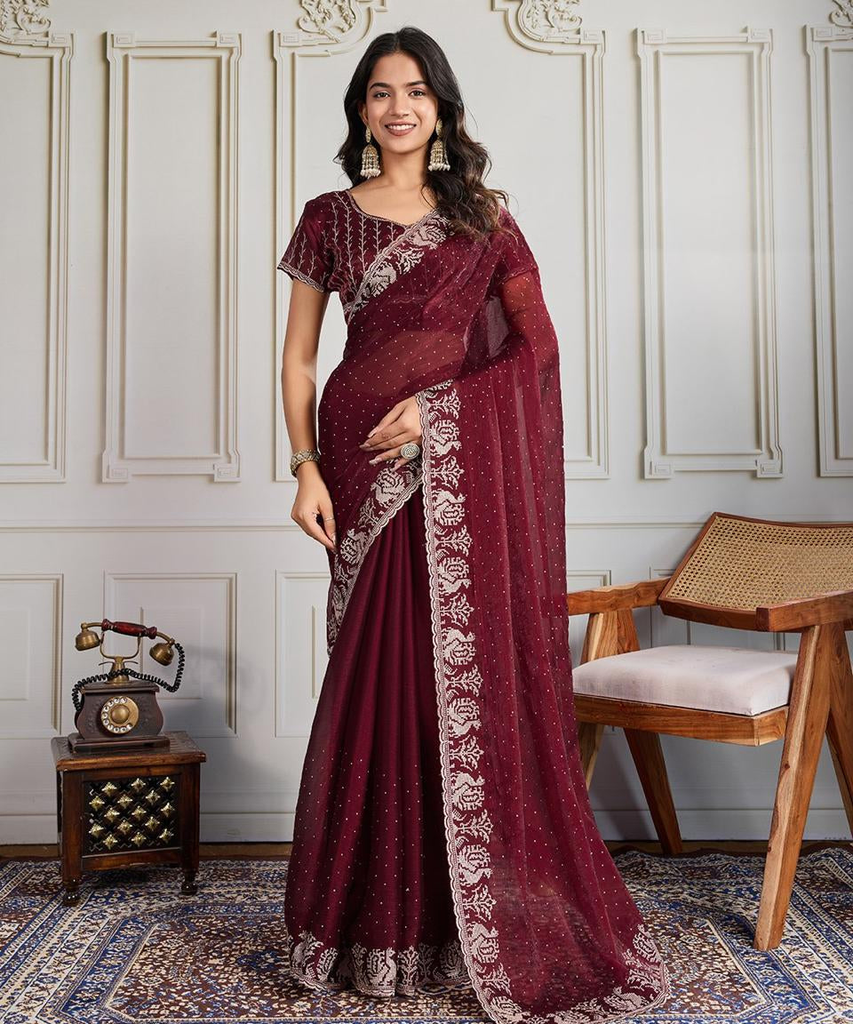 Beautifull Partylook Silk Saree