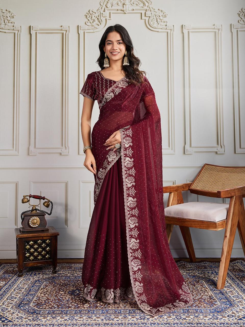 Beautifull Partylook Silk Saree