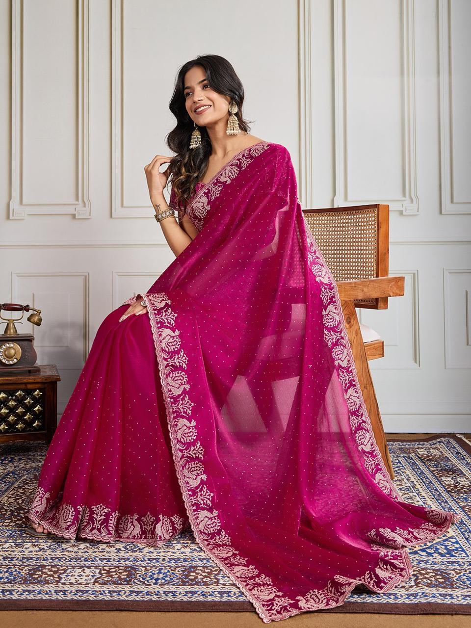 Beautifull Partylook Silk Saree