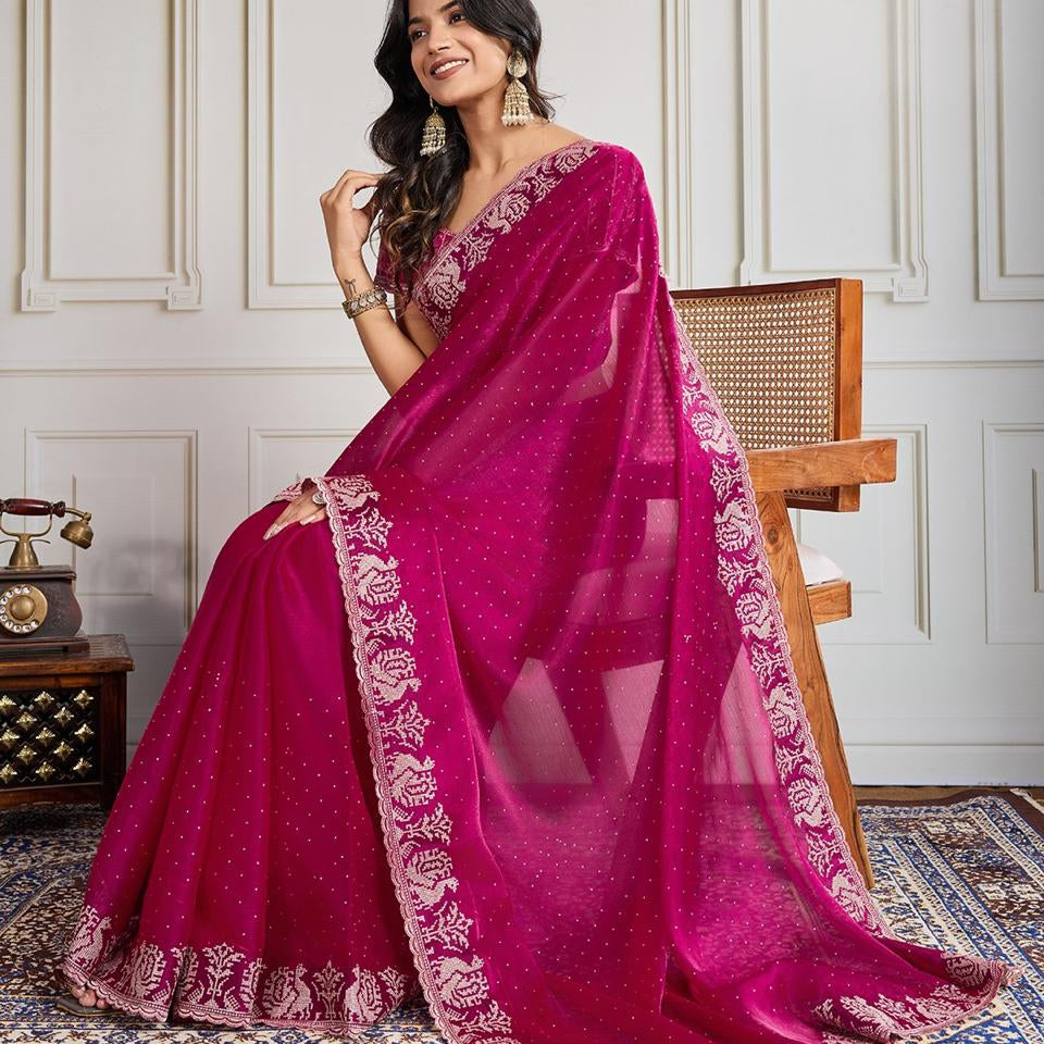 Beautifull Partylook Silk Saree
