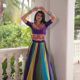 Attractive Festive Roman Lehenga Choli