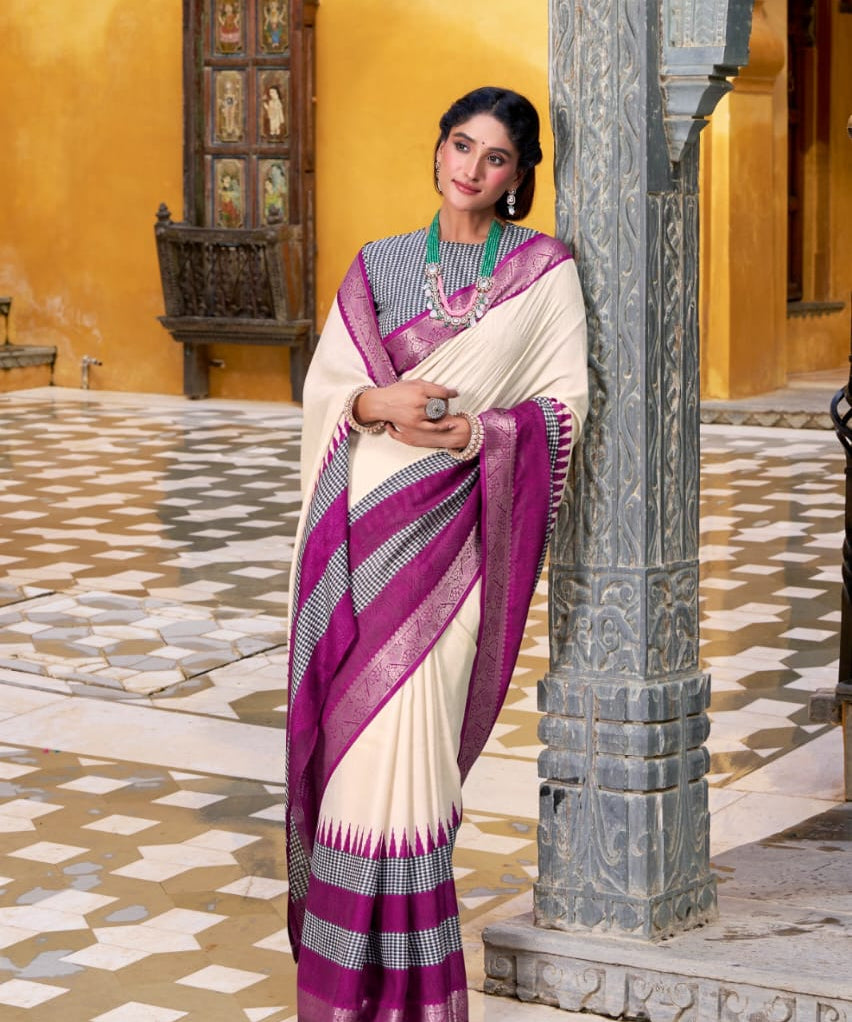 Royal Zari Border Cotton Saree