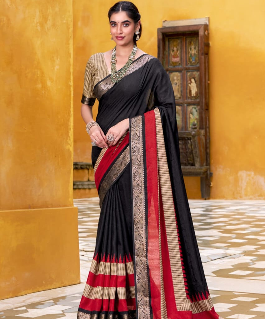 Royal Zari Border Cotton Saree