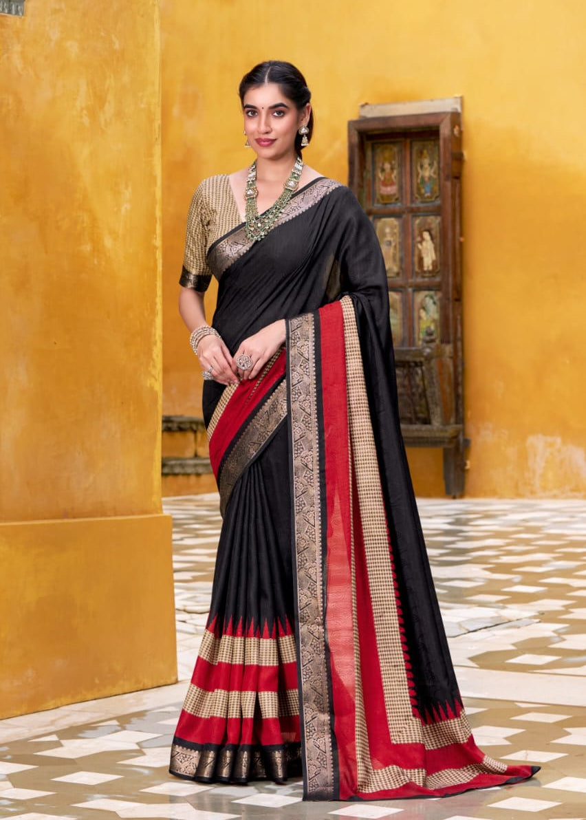 Royal Zari Border Cotton Saree