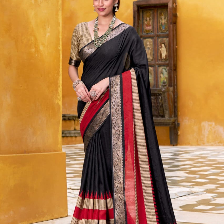 Royal Zari Border Cotton Saree