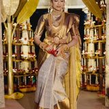 Exclusive Golden Zari Weaving Saree