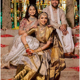 Exclusive Golden Zari Weaving Saree