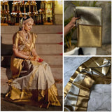 Exclusive Golden Zari Weaving Saree