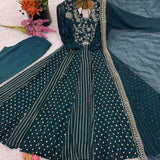 Festive Cotton Anarkali Suit