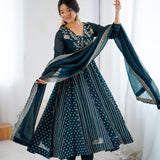 Festive Cotton Anarkali Suit
