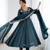 Festive Cotton Anarkali Suit