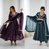 Festive Cotton Anarkali Suit