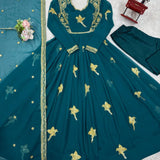 Classic Bird Georgette Suit